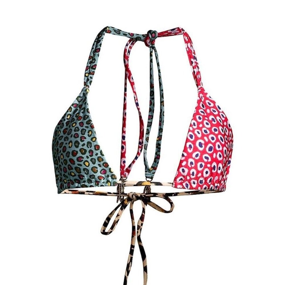Farm Rio Leopard Patch Bikini Top Only - Picture 4 of 6